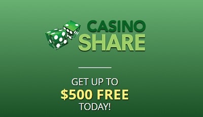 Casino Share 500 welcome bonus